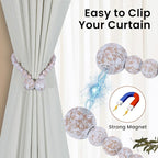 KLOGTSIND Magnetic Curtain Tiebacks, Curtain Tie Backs - Image 2