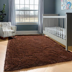 ONASAR Brown Area Rugs for Bedroom Living Room, Fluffy 4x6 Indoor Bedside Floor - Image 7