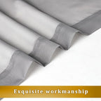 Aiyufneg 2 Panels Grey Sheer Valance - Image 2