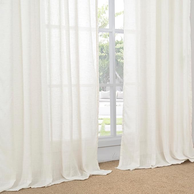 BGment Natural Linen Curtains 63 Inch Length - Image 8