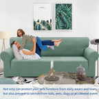 ZNSAYOTX 1 Piece Jacquard Chair Slipcovers - Image 2
