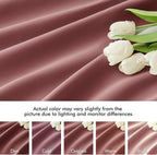 MIULEE Dusty Rose Back Tab Blackout Curtains 90 Inches Long 2 Panels Set - Image 8