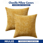 MIULEE Pack of 2 Couch Throw Pillow Covers 20x20 Inch Neutral Gold Modern Boho - Image 7