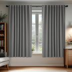 Deconovo Blackout Curtains, Thermal Insulated, W70 x L63 2 Panels, Back Tab by Deconovo