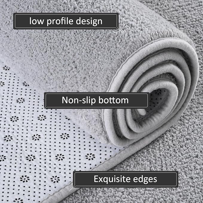 AROGAN Modern Shag Area Rug for Living Room, 5x7 Feet Washable Rugs for Bedroom - Image 5