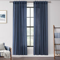 Navy Blue Curtains 80 inch Length by Jolilight