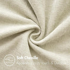 MIULEE Pack of 2 Cream Throw Pillow Covers 20x20 Inch Soft Polyester Pillow - Image 2