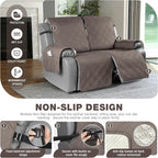 TAOCOCO 100% Waterproof Oversized Loveseat Recliner Cover, Non Slip Split Couch - Image 4