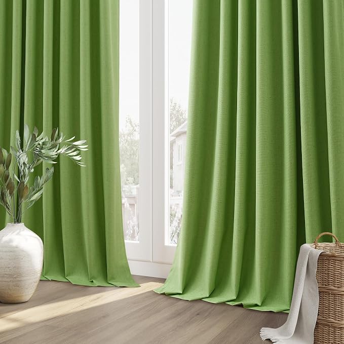 Guken 100% Blackout Curtains 84 Inch Length 2 Panels Set - Image 8