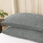 CaliTime Throw Pillow Covers Decorative 20 X 26 Inches Pack of 2 Cozy Chenille - Image 3