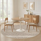 Nakagishi Area Rug Living Room Rugs: 4X4 Machine Washable Boho Large Neutral - Image 4