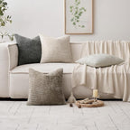 MIULEE Pack of 4 Couch Throw Pillow Covers 26x26 Inch Neutral Soft Decorative - Image 5