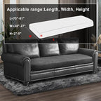 Leather Look Couch Cushion Covers Sofa Seat Slipcovers Sets Couches Furniture - Image 3