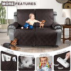 TAOCOCO 100% Waterproof Oversized Loveseat Recliner Cover, Non Slip Split Couch - Image 6