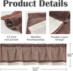 jinchan Linen Farmhouse Valances - Image 6