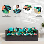 8Pcs Stretch Patio Cushion Covers, Outdoor Couch Covers Replacement, Outdoor - Image 3