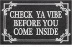 Indoor Door Mat Welcome Mats for Front Door Outdoor Entry Black Doormat by HLFMVWE