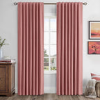 MIULEE 100% Blackout Linen Curtains by MIULEE