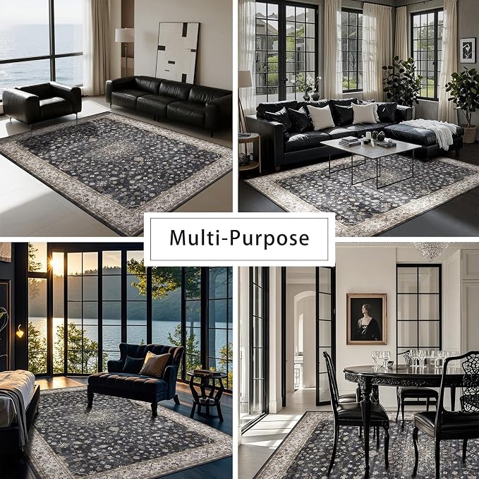 Washable Rugs 8x10 Area Rugs for Living Room, Rugs for Bedroom, Large Carpets - Image 5