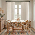 Pinch Pleated Look Light Filtering Curtains 84 Inch Length, 2 Panels Linen - Image 6