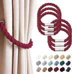 NICEEC 6 Pack Strong Magnetic Curtain Tiebacks Modern Simple Style Drape Tie by NICEEC