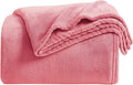 KMUSET Fleece Blanket Twin Size Salmon Pink Lightweight Super Soft Cozy Fuzzy by COZYBLANKETHappyHomeLife
