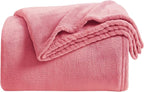 KMUSET Fleece Blanket Salmon Pink Lightweight Super Soft Cozy Fuzzy Bed by COZYBLANKETHappyHomeLife