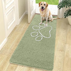 OLANLY Dog Door Mat for Muddy Paws 70x24, Paw Print Design, Absorbs Moisture by OLANLY