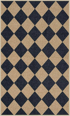 Lahome Colette Checkered Easy Jute 3x5 Outdoor Patio Rug, Washable Rugs - Image 9