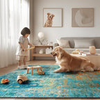 Washable Area Rugs 6'x9' Non-Slip Modern Abstract Soft - Image 8