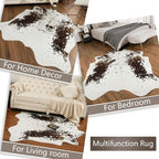 AROGAN White 6×7.2 Feet Faux Cow Print Rug Large - Image 9