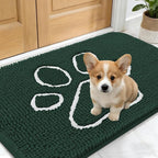OLANLY Dog Door Mat for Muddy Paws 24x16, Paw Print Design, Absorbs Moisture by OLANLY