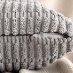 MIULEE Pack of 2 Corduroy Decorative Throw Pillow Covers 12x12 Inch Soft Boho - Image 2