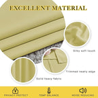 NICETOWN Paler Yellow Room Darkening Short Curtains - Image 3