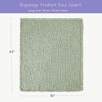 Bigacogo Chunky Knit Throw Blanket - Image 2