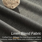94 Inch Long Gray Blackout Curtains - Image 3