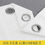 NICETOWN 100% Absolutely Blackout Linen Curtains - Image 6