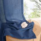 BGment Navy Blue Linen Curtains 63 Inch Length - Image 9