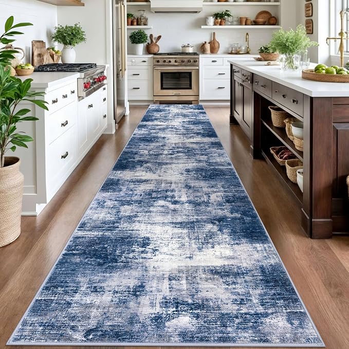 IOHOUZE Abstract Runner Rug 3x16 Ft Washable Runners - Image 2