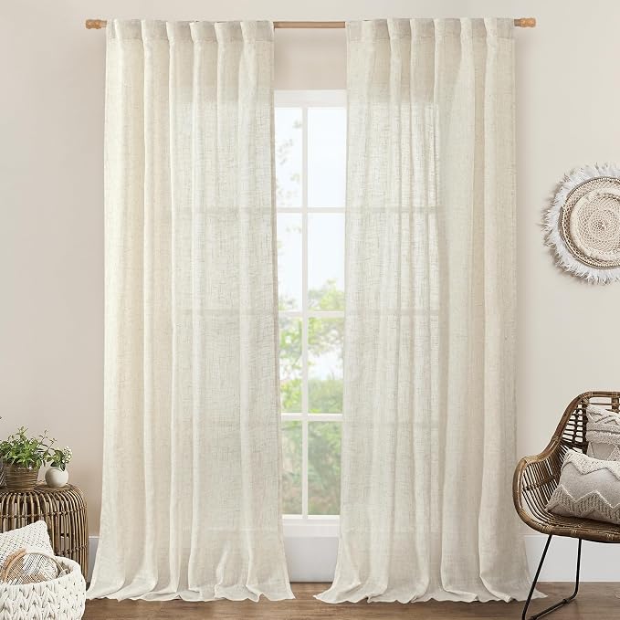LAMIT Natural Linen Blended Curtains by LAMIT