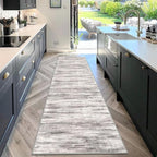 KOZYFLY Modern Abstract Washable Rug Runner 2.6x10 Hallway Rug Runner Non-Slip - Image 3
