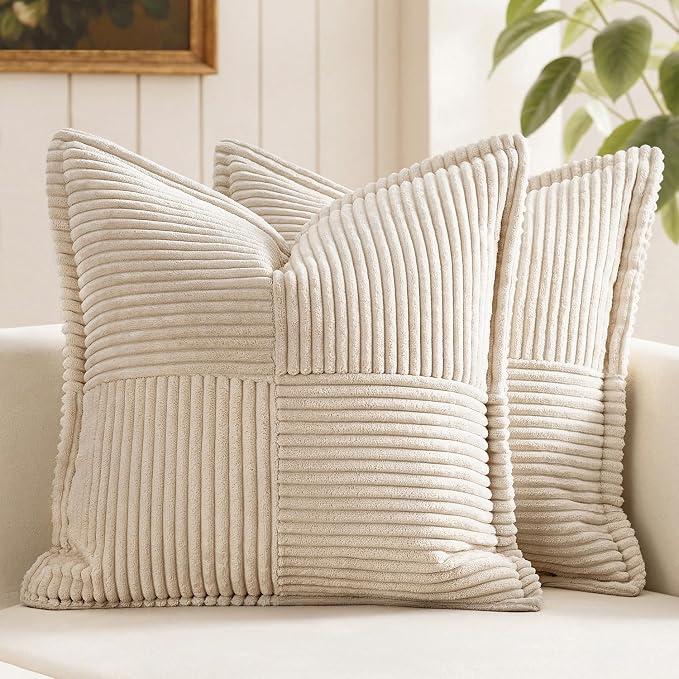 MIULEE Decorative Euro Sham Throw Pillow Covers by MIULEE