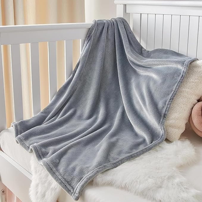 KMUSET Kids Blanket for Boys Girls 30x40 inches, Soft Cozy Fuzzy Swaddle Throw - Image 2