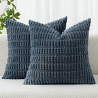 MIULEE Pack of 2 Corduroy Decorative Throw Pillow Covers 20x20 Inch Soft Boho by MIULEE