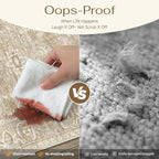 2x3 Washable Area Rug for Entryway Kitchen Vintage Beige Non Slip Low Pile Door - Image 7