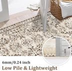 Yamaziot Washable Runner Rug 2x10 – Floral Non Slip Boho Hallway Runner Rug - Image 2