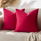 GIGIZAZA Decor Throw Couch Pillow Covers, Velvet Pillow Cases 24 x 24inch by GIGIZAZAFocusingonhomedecoration