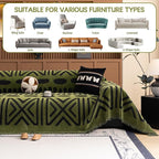 HANDONTIME Boho Couch Cover Geometric Striped Pet Covers - Image 8