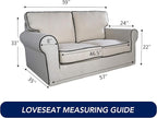 PureFit Reversible Quilted Sofa Cover, Water Resistant Medium Slipcover - Image 6