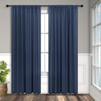Navy Blue Curtains 84 Inch Length - Image 8